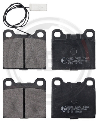 A.B.S. Bremsbelagsatz, Scheibenbremse