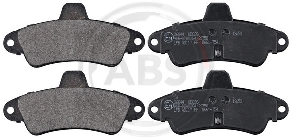 A.B.S. Bremsbelagsatz, Scheibenbremse