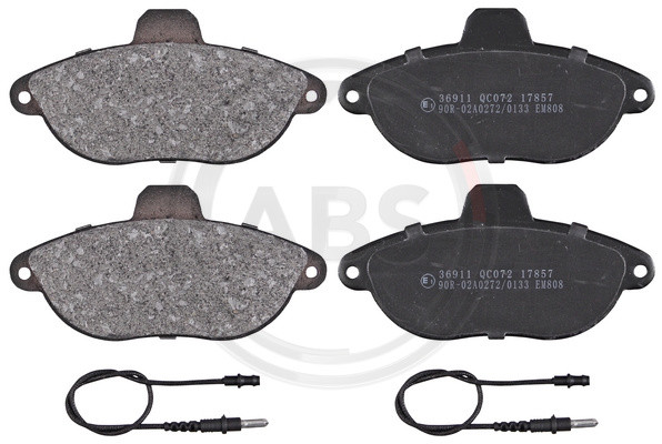 A.B.S. Bremsbelagsatz, Scheibenbremse