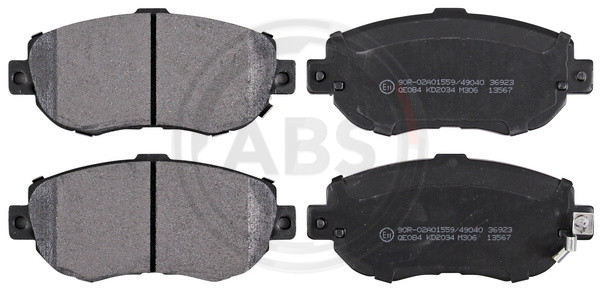 A.B.S. Bremsbelagsatz, Scheibenbremse