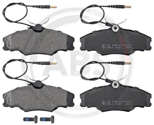 A.B.S. Bremsbelagsatz, Scheibenbremse