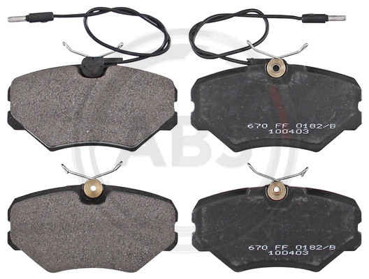 A.B.S. Bremsbelagsatz, Scheibenbremse