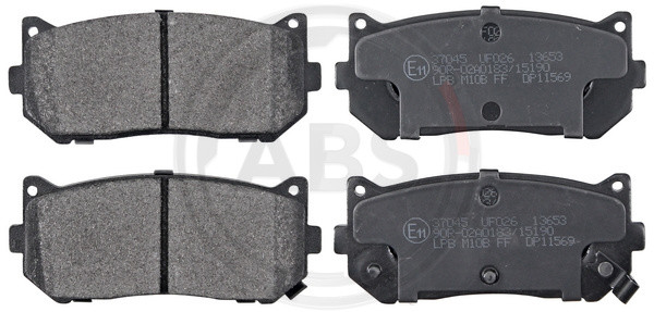 A.B.S. Bremsbelagsatz, Scheibenbremse