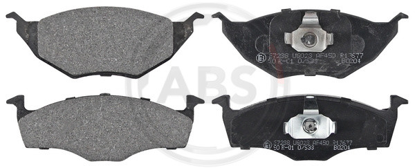 A.B.S. Bremsbelagsatz, Scheibenbremse
