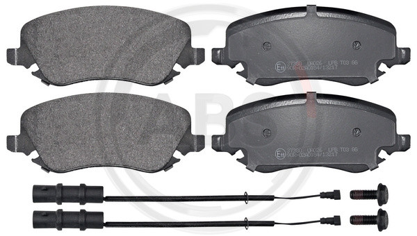 A.B.S. Bremsbelagsatz, Scheibenbremse