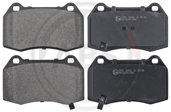 A.B.S. Bremsbelagsatz, Scheibenbremse