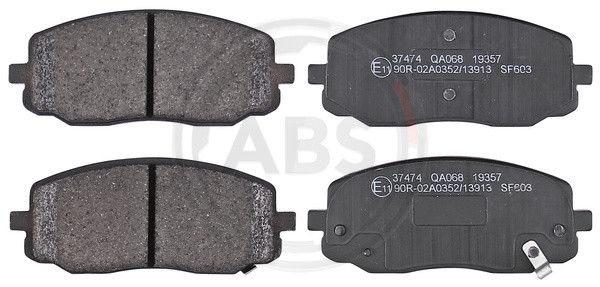 A.B.S. Bremsbelagsatz, Scheibenbremse