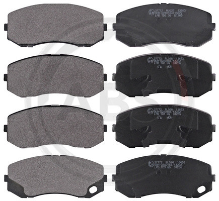 A.B.S. Bremsbelagsatz, Scheibenbremse