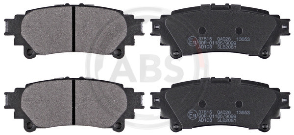 A.B.S. Bremsbelagsatz, Scheibenbremse