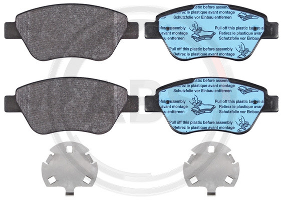 A.B.S. Bremsbelagsatz, Scheibenbremse