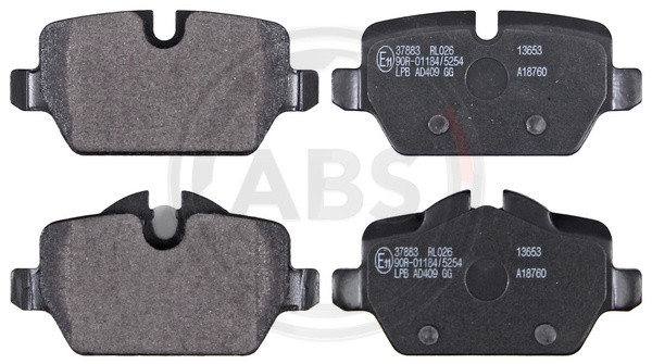 A.B.S. Bremsbelagsatz, Scheibenbremse