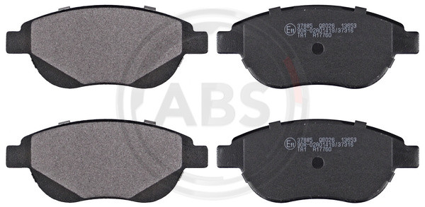 A.B.S. Bremsbelagsatz, Scheibenbremse