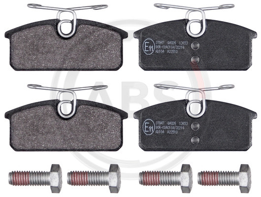 A.B.S. Bremsbelagsatz, Scheibenbremse