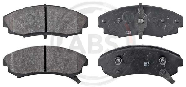 A.B.S. Bremsbelagsatz, Scheibenbremse