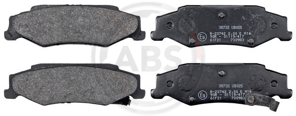 A.B.S. Bremsbelagsatz, Scheibenbremse