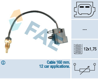 FAE Sensor, Kühlmitteltemperatur