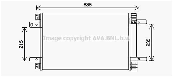 AVA QUALITY COOLING Kondensator, Klimaanlage