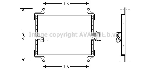AVA QUALITY COOLING Kondensator, Klimaanlage