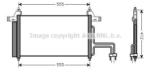 AVA QUALITY COOLING Kondensator, Klimaanlage