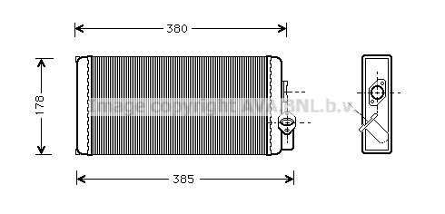 AVA QUALITY COOLING Wärmetauscher, Innenraumheizung