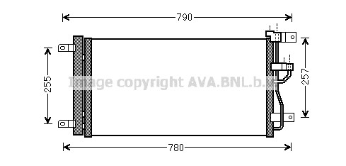 AVA QUALITY COOLING Kondensator, Klimaanlage
