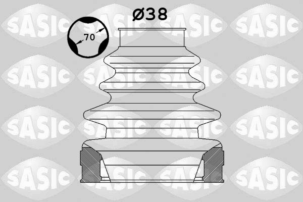 SASIC Faltenbalgsatz, Antriebswelle