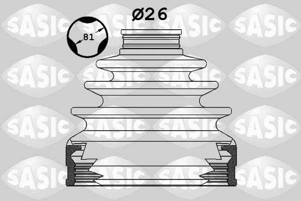 SASIC Faltenbalgsatz, Antriebswelle