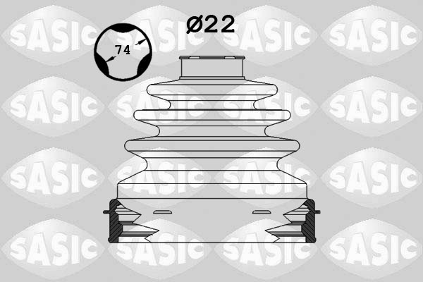 SASIC Faltenbalgsatz, Antriebswelle