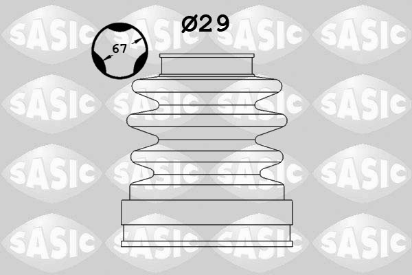 SASIC Faltenbalgsatz, Antriebswelle