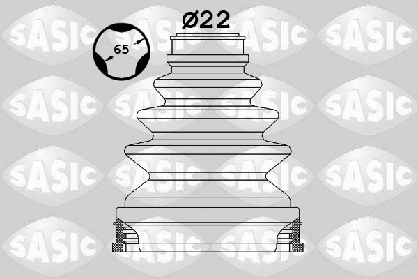 SASIC Faltenbalgsatz, Antriebswelle