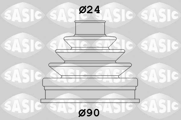 SASIC Faltenbalgsatz, Antriebswelle