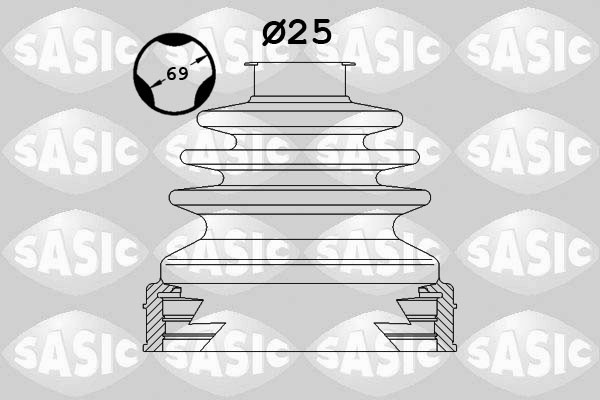 SASIC Faltenbalgsatz, Antriebswelle