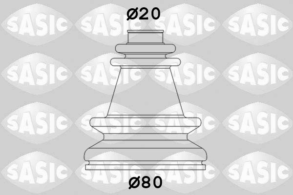 SASIC Faltenbalgsatz, Antriebswelle