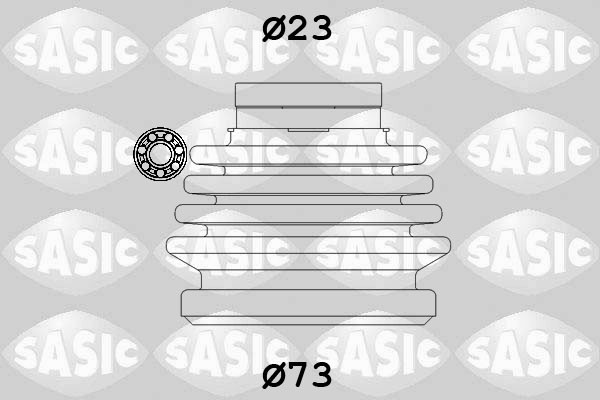 SASIC Faltenbalgsatz, Antriebswelle