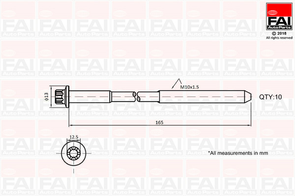 FAI AutoParts Zylinderkopfschraubensatz