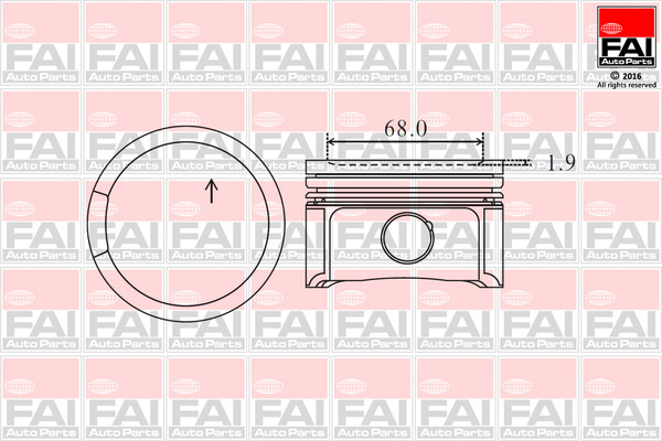 FAI AutoParts Kolben