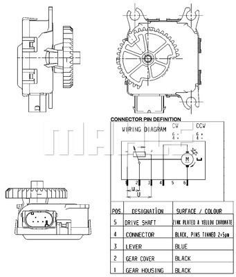 MAHLE Stellelement, Mischklappe