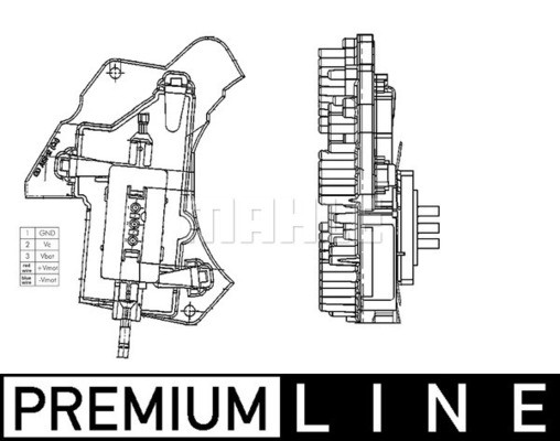 MAHLE Regler, Innenraumgebläse MAHLE Regler, Innenraumgebläse