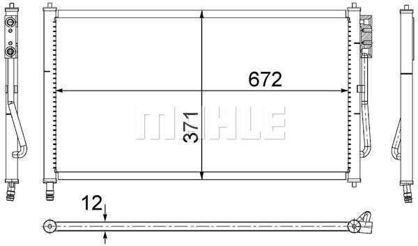 MAHLE Kondensator, Klimaanlage
