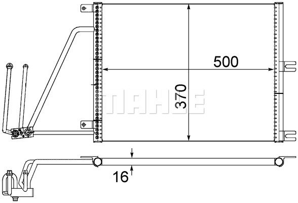 MAHLE Kondensator, Klimaanlage