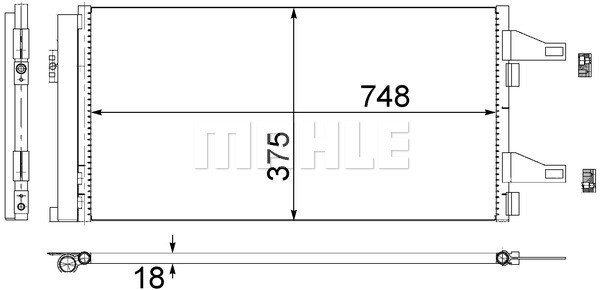 MAHLE Kondensator, Klimaanlage