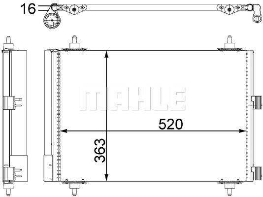 MAHLE Kondensator, Klimaanlage