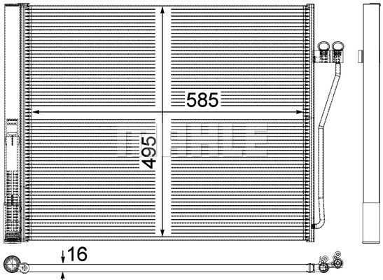MAHLE Kondensator, Klimaanlage