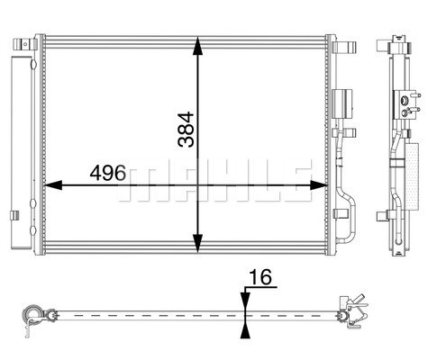 MAHLE Kondensator, Klimaanlage