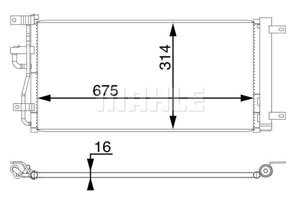 MAHLE Kondensator, Klimaanlage