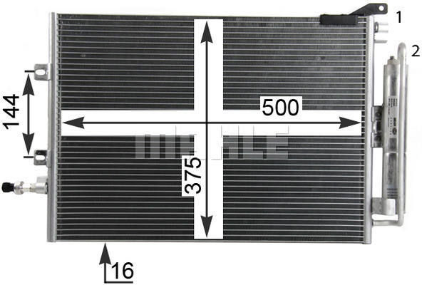 MAHLE Kondensator, Klimaanlage