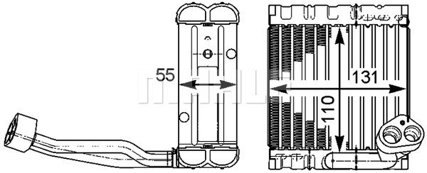 MAHLE Verdampfer, Klimaanlage