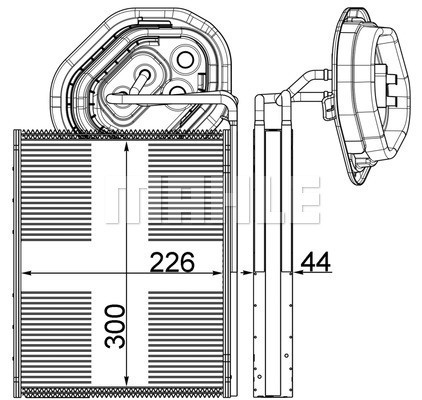 MAHLE Verdampfer, Klimaanlage