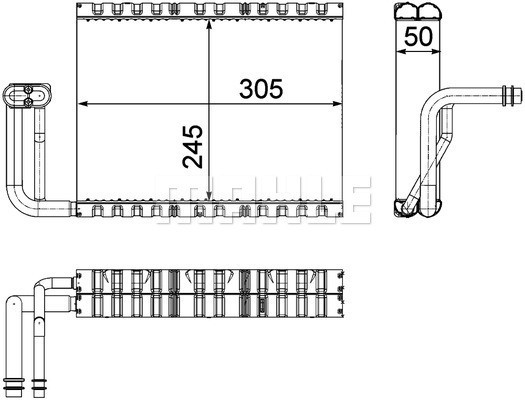 MAHLE Verdampfer, Klimaanlage
