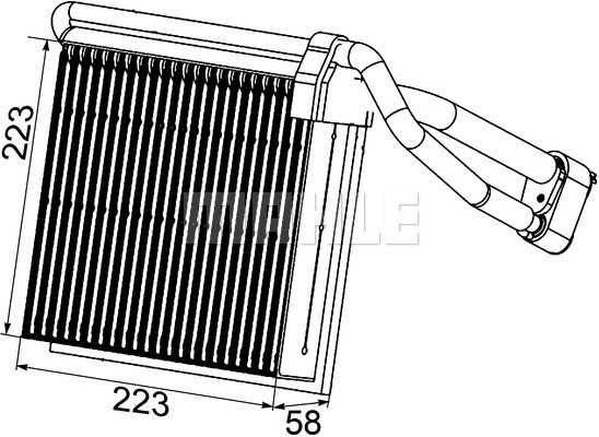 MAHLE Verdampfer, Klimaanlage